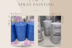 Beige and Blue Minimalist Beauty Skincare Before After Collage Instagram Post - Oil Barrel Refurbish For Outer Gin