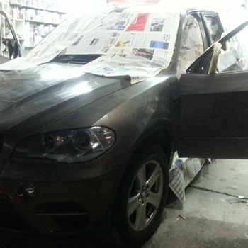 bmw x3 bmw x5 bmw x7 car spray paint change color sin heng long motor work car workshop alpine white 300