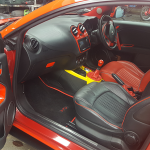 alfa romeo mito customized trim interior spray paint ferrari Rosso Scuderia red